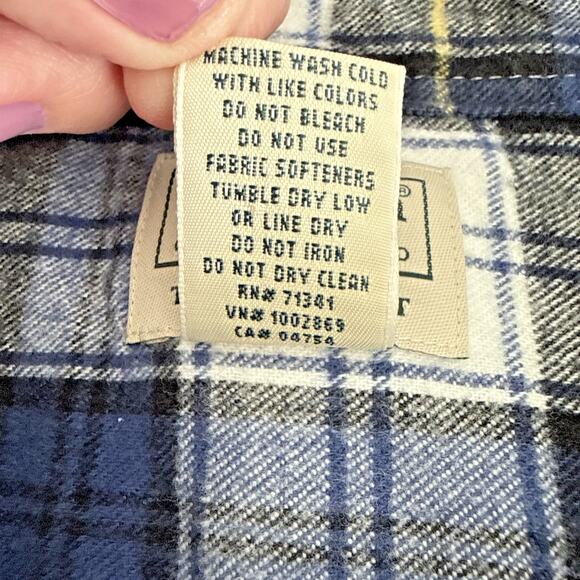 L L Bean Mens XXL Flannel Shirt Tradition Fit Button Down Casual Timeless Basic - Picture 4 of 10